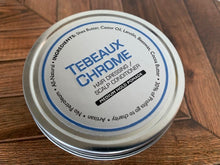 Load image into Gallery viewer, Tebeaux Chrome &quot;all natural&quot; pomade (only sold in quantities of 12, 24, and 48 tins at this time)