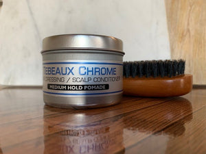 Tebeaux Chrome "all natural" pomade (only sold in quantities of 12, 24, and 48 tins at this time)