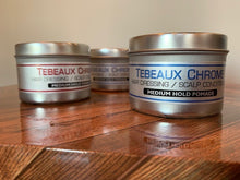 Load image into Gallery viewer, Tebeaux Chrome &quot;all natural&quot; pomade (only sold in quantities of 12, 24, and 48 tins at this time)